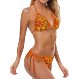Grenadier Tangerine Roses Custom Bikini Swimsuit (Model S01)