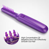 Portable Electric Detangling Wet or Dry Tame The Mane Electric Brush with Brush Cover Adults & Kids
