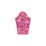 Dark Pink Flowers Bateau A-Line Skirt (D21)