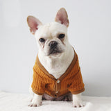 French Bulldog Sweater Dog Clothes Chihuahua Cardigan Outfit Cotton Jacket Apparel