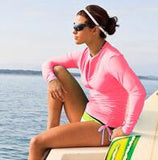 Women's Long Sleeve Rashguard Lycra Surf UV-Protection Swim Shirt Top