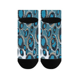 Bluish Smudge Spots Women's Ankle Socks