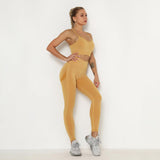 Yoga Clothing Sports Suit Women Sportswear Outfit Fitness Athletic Wear Two-Piece Workout Set