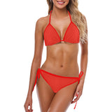 Pomegranate Solid Custom Bikini Swimsuit (Model S01)