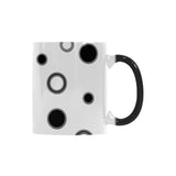Black Polka Dots Custom Morphing Mug (11oz)