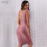 Women Bandage New Tank V-Neck Sleeveless Bodycon Dress