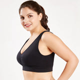 Women's Plus Size Breathable Seamless Bra Push up Big Size Sport Brassiere