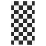 Black White Checkers Bath Towel 30"x56"