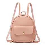 Women Girl Small Backpack Letter Purse Simple Travel Bag