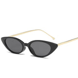 Women High Quality Narrow Cat Eye Sunglasses UV400 Eyewear