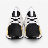 Black Gold Stripes Unisex Lightweight Sneaker