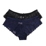 Women 3 Pcs Panties Underwear Lace Breathable Soft Lingerie Briefs
