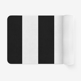 Black White Stripes Microfiber Chevron Non-Slip Soft Kitchen Mat Bath Rug Doormat