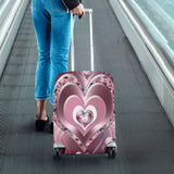 River Flowing Hearts Luggage Cover/Small 24'' x 20''