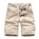Men's Cargo Embroidery 100% Cotton Cargo Shorts