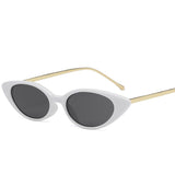 Women High Quality Narrow Cat Eye Sunglasses UV400 Eyewear