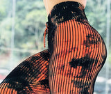 Women Print Leggings Elastic High Waist Breathable Pants