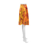Grenadier Tangerine Roses Athena Women's Short Skirt (Model D15)