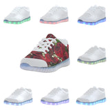Carmine Roses Light Up Casual Women's Shoes (Model 046)