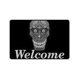 Cod Grey Skull Head Doormat 24"x16"