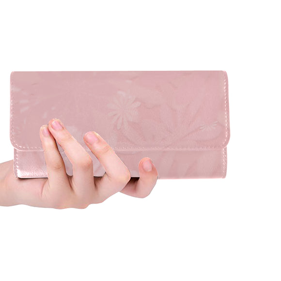 Mandys Pink Azaleas Women's Trifold Wallet (Model 1675)