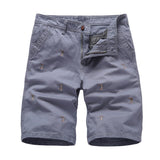 Men's Cargo Embroidery 100% Cotton Cargo Shorts