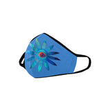 Bluish Eye Flower Mouth Mask