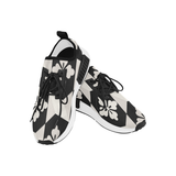 Black White Tiles Women’s Draco Running Shoes (Model 025)