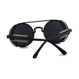 Steampunk Sunglasses UV400 High Quality Color Lenses Round Metal Frame