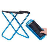 25*22.5*27cm Outdoor Aluminum Folding Small Fishing Stool Chair Portable Tool