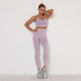 Yoga Clothing Sports Suit Women Sportswear Outfit Fitness Athletic Wear Two-Piece Workout Set