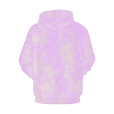 Mauve Crystals All Over Print Hoodie (for Women)