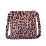 Women Leopard Plush Vintage Large Capacity Shoulder Bag