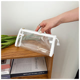 Jelly PVC Zipper Large Capacity Storage Transparent Small Bag