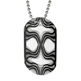 Nobel Squiggly Lines Dog Tag