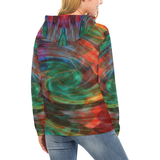 Ray of Twirls Women's All Over Print Hoodie (USA Size) (Model H13)