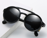 Unisex Steampunk Sunglasses Round Vintage UV400 Shades Eyewear