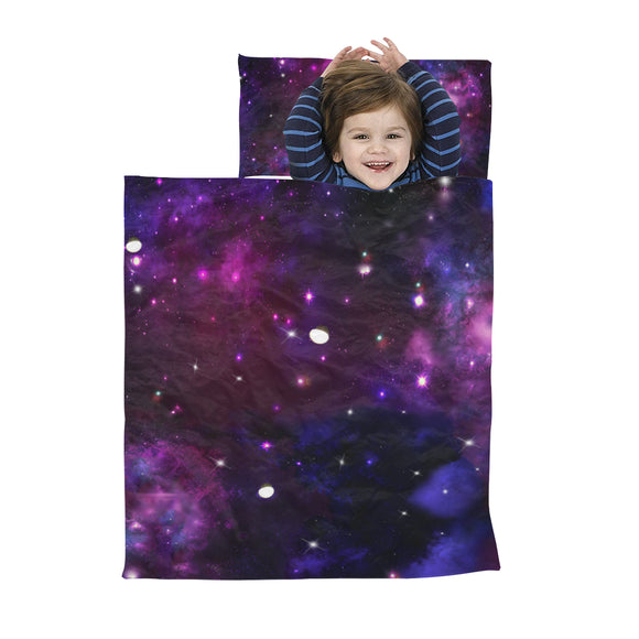 Midnight Blue Purple Galaxy Kids' Sleeping Bag