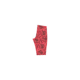 Radical Red Roses Hestia Cropped Leggings (Model L03)