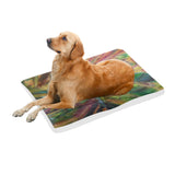Abstract Colorful Glass Pet Bed 42"x26"