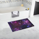 Midnight Blue Purple Galaxy Bath Rug 16''x 28''
