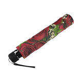 Carmine Roses Foldable Umbrella