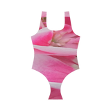 Pretty Pink Flora Vest One Piece Swimsuit (Model S04)