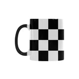 Black White Checkers Custom Morphing Mug (11oz)