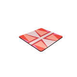 Shades of Red Patchwork Square Coaster