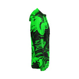 Dark Pastel Greens All Over Print Full Zip Hoodie for Women (Model H14)
