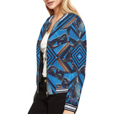 Sapphire Shoes All Over Print Bomber Jacket for Women (Model H21)