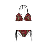 Carmine Roses Custom Bikini Swimsuit