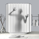 Bathroom Shower Curtain Waterproof Polyester Shadow Woman Simple