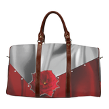 Two Tone Silk Rose Waterproof Travel Bag/Small (Model 1639)